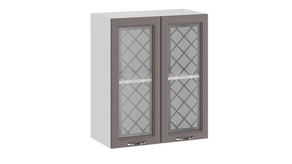 Навесной кухонный шкаф Бьянка 1В6С (Белый/Дуб серый) в Элисте - изображение