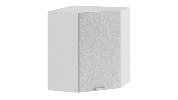 Кухонный угловой шкаф Гранита 1В6У (Белый/Бетон снежный) в Элисте - изображение