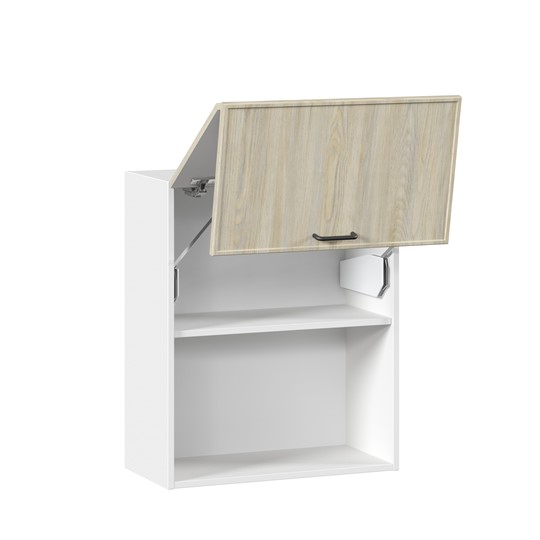 Шкаф горизонтальный на кухню 600 комбинированный Индиго ЛД 298.970.000.041, Белый/Дуб Мадейра топаз в Элисте - изображение 1