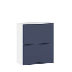 Горизонтальный кухонный шкаф 600 комбинированный Индиго ЛД 298.970.000.125, Белый/Тёмно-синий в Элисте - предосмотр