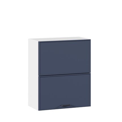 Горизонтальный кухонный шкаф 600 комбинированный Индиго ЛД 298.970.000.125, Белый/Тёмно-синий в Элисте - изображение