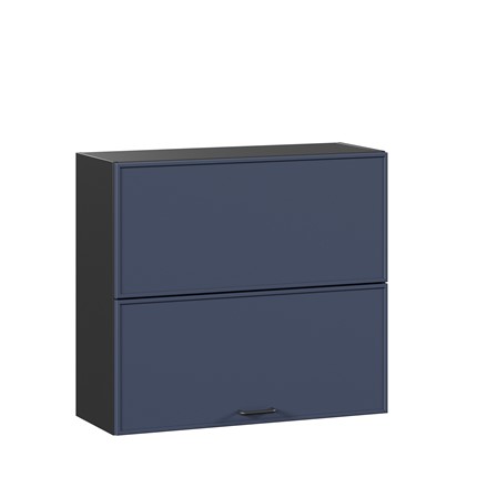 Кухонный горизонтальный шкаф 800 Индиго ЛД 298.980.000.168, Чёрный/Тёмно-синий в Элисте - изображение