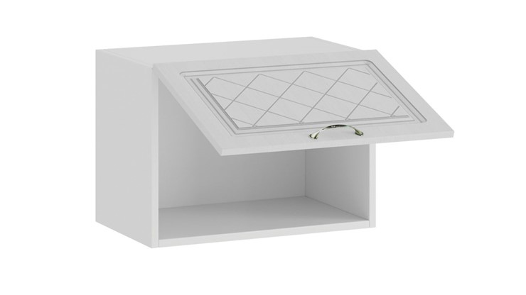 Шкаф настенный Бьянка 1В5Г (Белый/Дуб белый) в Элисте - изображение 1
