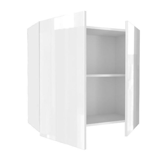 Шкаф на кухню 800, Шервуд, ЛД 281.360.000.162, белый/белый глянец в Элисте - изображение 1