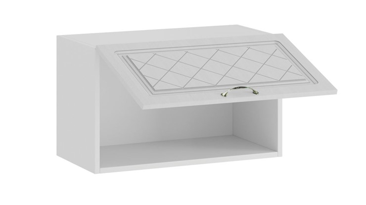 Настенный шкаф Бьянка 1В6Г (Белый/Дуб белый) в Элисте - изображение 1