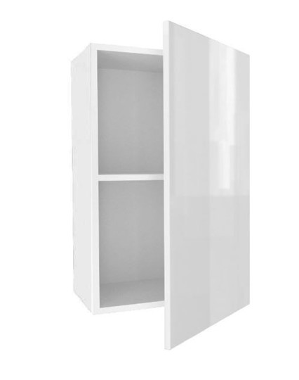 Шкаф кухонный 450, Шервуд, ЛД 281.330.000.159, белый/белый глянец в Элисте - изображение 1