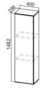 Шкаф-надстройка Стайл, ПН400(912/296), МДФ в Элисте