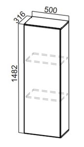 Шкаф-надстройка Стайл, ПН500(912/316), МДФ в Элисте