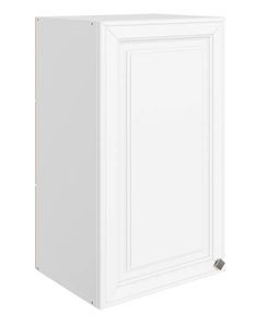 Шкаф навесной Мишель L400 H720 (1 дв. гл.) эмаль (белый/белый) в Элисте - предосмотр
