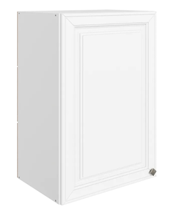 Шкаф навесной Мишель L450 H720 (1 дв. гл.) эмаль (белый/белый) в Элисте