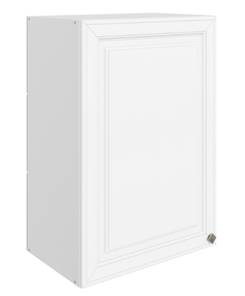 Шкаф навесной Мишель L500 H720 (1 дв. гл.) эмаль (белый/белый) в Элисте - предосмотр