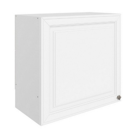 Шкаф настенный Мишель под вытяжку L600 H566 (1 дв. гл.) эмаль (белый/белый) в Элисте - изображение
