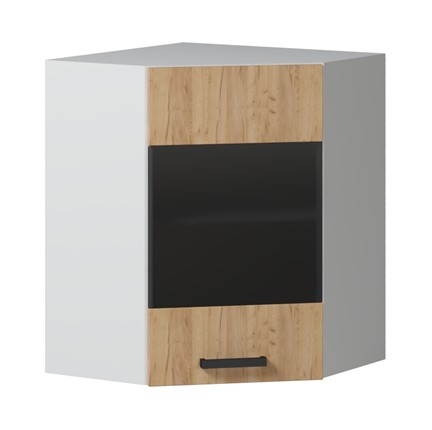 Кухонный шкаф угловой 600 с стеклом в Элисте - изображение