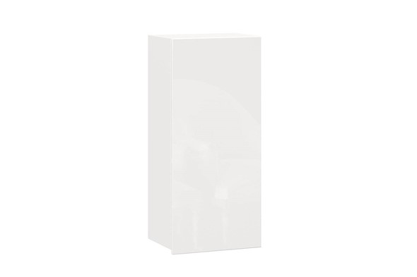 Шкаф кухонный высокий 450, Шервуд, ЛД 281.430.000.165, белый/белый глянец в Элисте - изображение