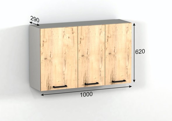 Навесной шкаф Эконика 62*100*28 см в Элисте - изображение