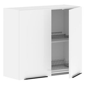 Навесной шкаф с посудосушителем IBIZA Белый MHSU 8072.1P (800х320х720) в Элисте - предосмотр