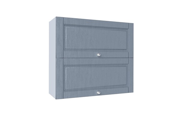 Навесной кухонный шкаф Мокка 800 горизонтальный с 2-мя дверцами 274.760.000.349 (Антрацит) в Элисте - изображение
