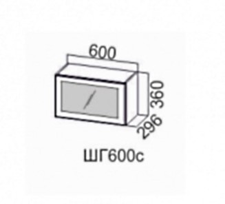 Кухонный навесной шкаф Модерн шг600с/360 в Элисте - предосмотр