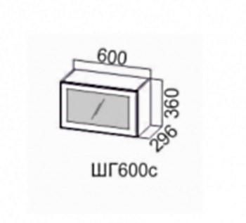 Кухонный навесной шкаф Модерн шг600с/360 в Элисте - изображение