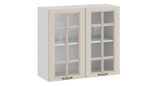 Кухонный шкаф Лина 1В8С (Белый/Крем) в Элисте - изображение