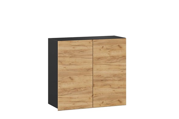 Кухонный шкаф 800, Шервуд, ЛД 281.360.000.029, чёрный/дуб золотой в Элисте - изображение