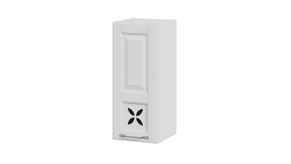 Кухонный навесной шкаф Скай В_72-30_1ДРД(L) (Белоснежный софт) в Элисте - изображение