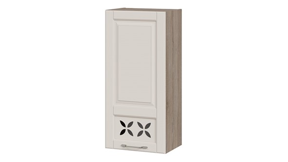 Кухонный навесной шкаф Скай В_96-45_1ДРД(L) (Бежевый софт) в Элисте - изображение