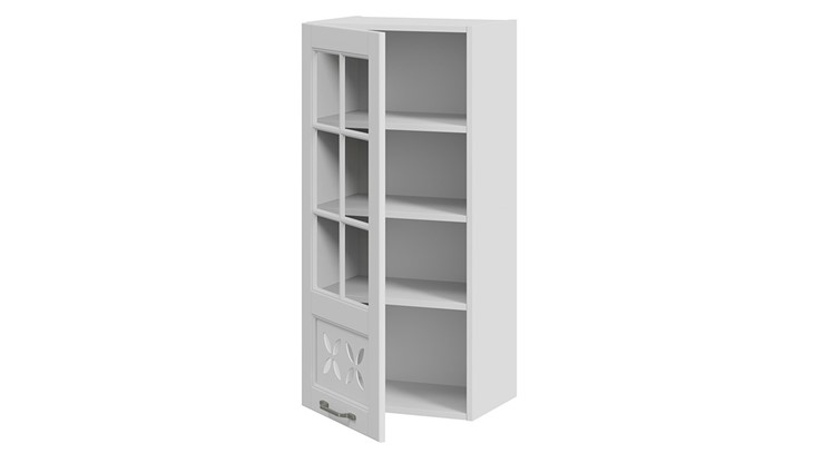 Кухонный навесной шкаф Скай В_96-45_1ДРДс(L) (Белоснежный софт) в Элисте - изображение 1