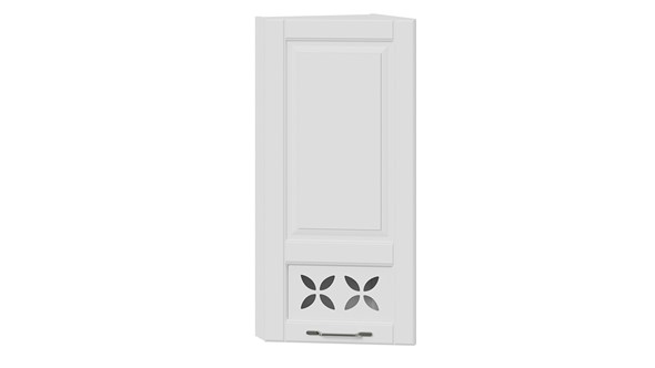 Кухонный торцевой шкаф Скай ВТ_96-40(45)_1ДРД(L) (Белоснежный софт) в Элисте - изображение