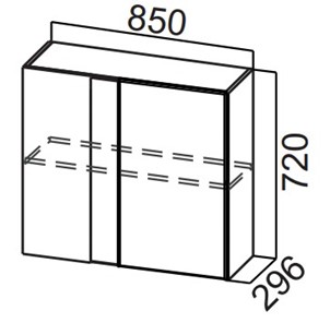 Кухонный угловой шкаф Стайл, Ш850у/720, МДФ в Элисте