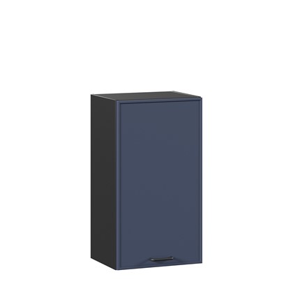 Настенный шкаф 400 Индиго ЛД 298.320.000.143, Чёрный/Тёмно-синий в Элисте - изображение
