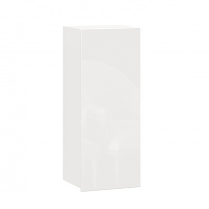 Кухонный навесной шкаф 400 высокий, Шервуд, ЛД 281.420.000.164, белый/белый глянец в Элисте - изображение