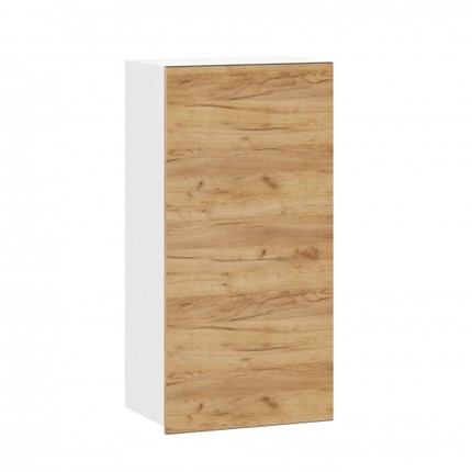 Кухонный навесной шкаф 500 высокий, Шервуд, ЛД 281.440.000.124, белый/дуб золотой в Элисте - изображение
