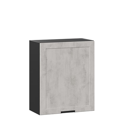 Навесной шкаф 600 Джамис ЛД 296.350.000.062, Черный/Белый камень в Элисте - изображение