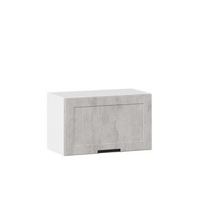 Навесной кухонный шкаф 600 горизонтальный Джамис ЛД 296.710.000.035, Белый/Белый камень в Элисте - предосмотр
