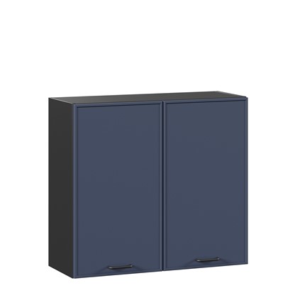 Навесной кухонный шкаф 800 Индиго 298.360.000.148, Чёрный/Тёмно-синий в Элисте - изображение