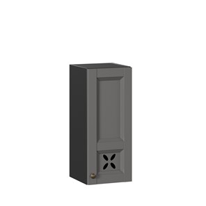 Кухонный навесной шкаф Амели-3 300 ЛД 299.310.000.022, Черный/Оникс серый в Элисте - предосмотр