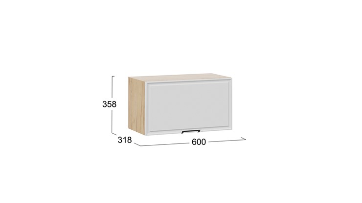Кухонный шкаф Белладжио 1В6Г (Дуб Крафт золотой, Фон белый) в Элисте - изображение 2