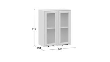 Кухонный шкаф Белладжио 1В6С (Белый, Фон белый) в Элисте - предосмотр 2