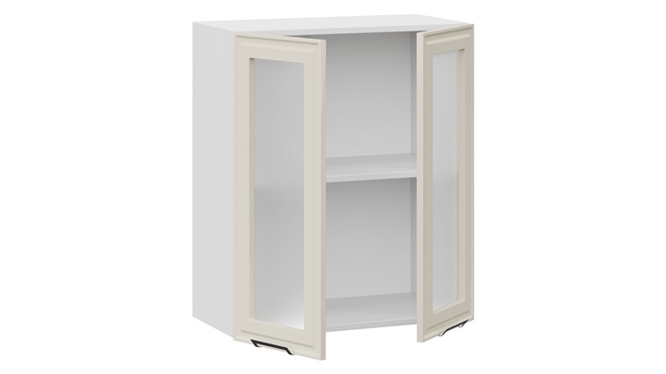 Шкаф кухонный Белладжио 1В6С (Белый, Софт панакота) в Элисте - изображение 1
