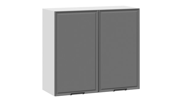 Кухонный шкаф Белладжио 1В8 (Белый, Софт графит) в Элисте - изображение