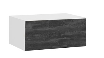Кухонный навесной шкаф Детройт 1В8ГП (Белый/Угольный Камень) в Элисте