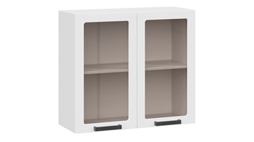 Кухонный шкаф Детройт исп. 2 1В8С (Белый/Белый глянец) в Элисте - предосмотр