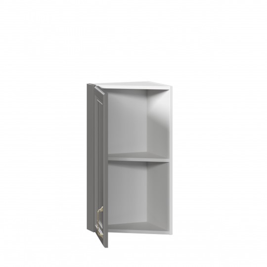 Навесной кухонный шкаф Джелатто окончание 350 ЛД 241.690.000.118, Белый/Оникс серый в Элисте - изображение 1