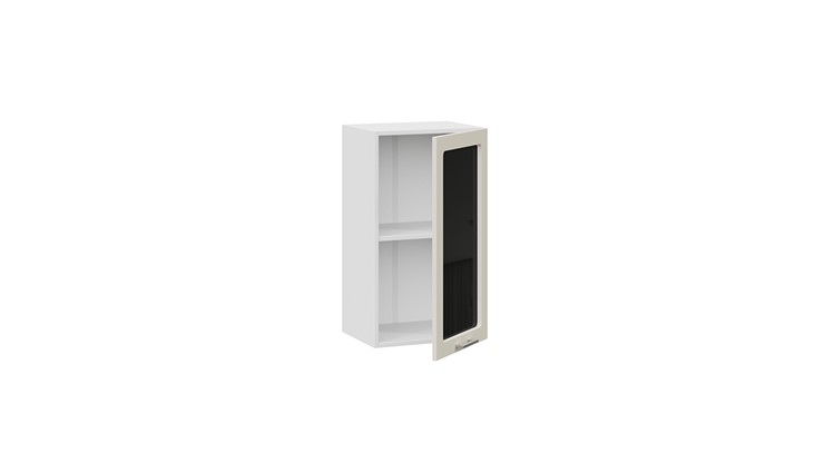 Кухонный навесной шкаф Габриэлла 1В4С (Белый/Крем) в Элисте - изображение 1