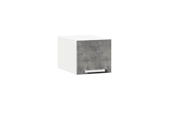Кухонный навесной шкаф Герда 400 горизонтальный глубокий 272.376.000 (Метрополитан Грей) в Элисте - изображение