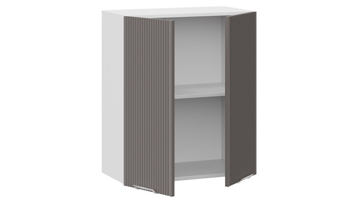 Шкаф навесной Кимберли 1В6 (Белый, Муссон) в Элисте - изображение 1