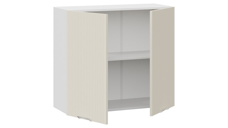 Кухонный навесной шкаф Кимберли 1В8 (Белый, Крем) в Элисте - изображение 1