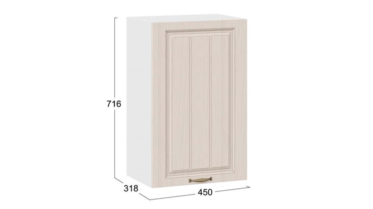 Шкаф на кухню Лина 1В45 (Белый/Крем) в Элисте - изображение 2