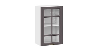 Навесной кухонный шкаф Лина 1В45С (Белый/Графит) в Элисте - предосмотр